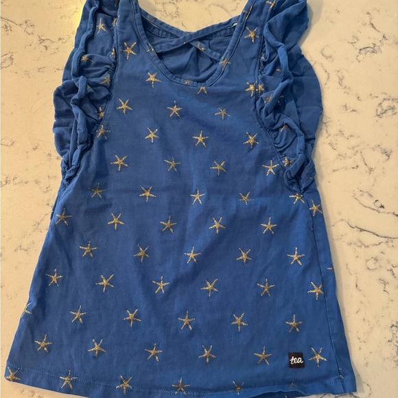 TEA COLLECTION Blue Starry Kids Dress Size 2 - Picture 2 of 5